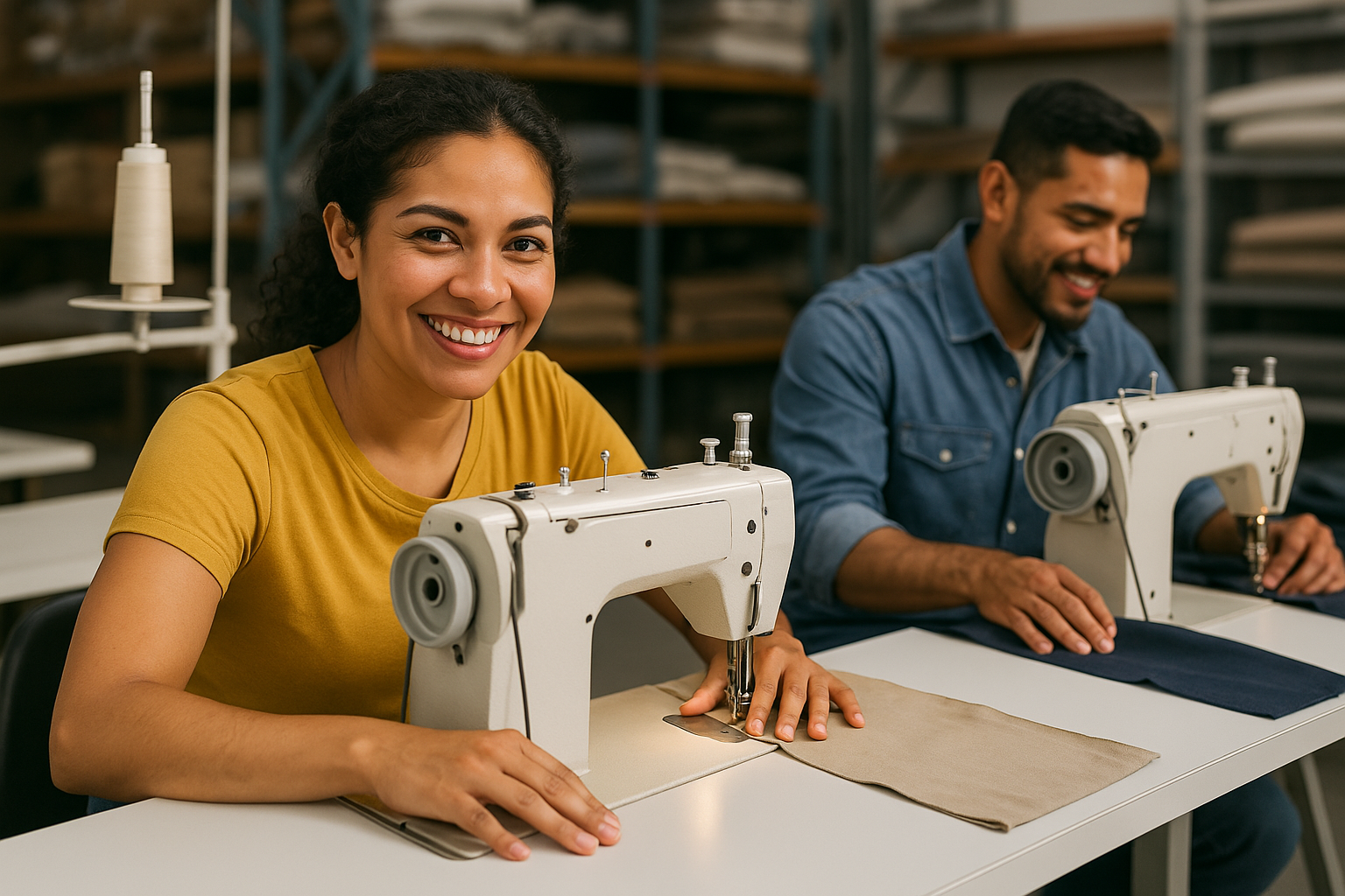 Costureras y tapiceros trabajando en Polonia - oportunidades laborales